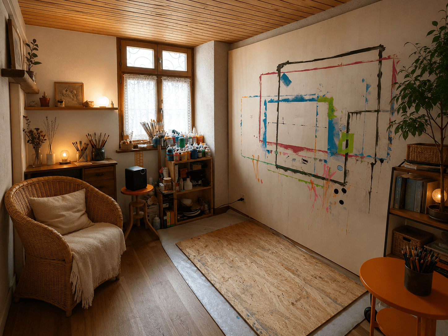 Innenansicht des Atelier-sieben in Waldenburg